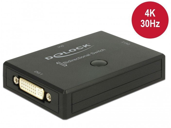 Delock Switch DVI 2 - 1 Bidireccional 4K 30 HZ
