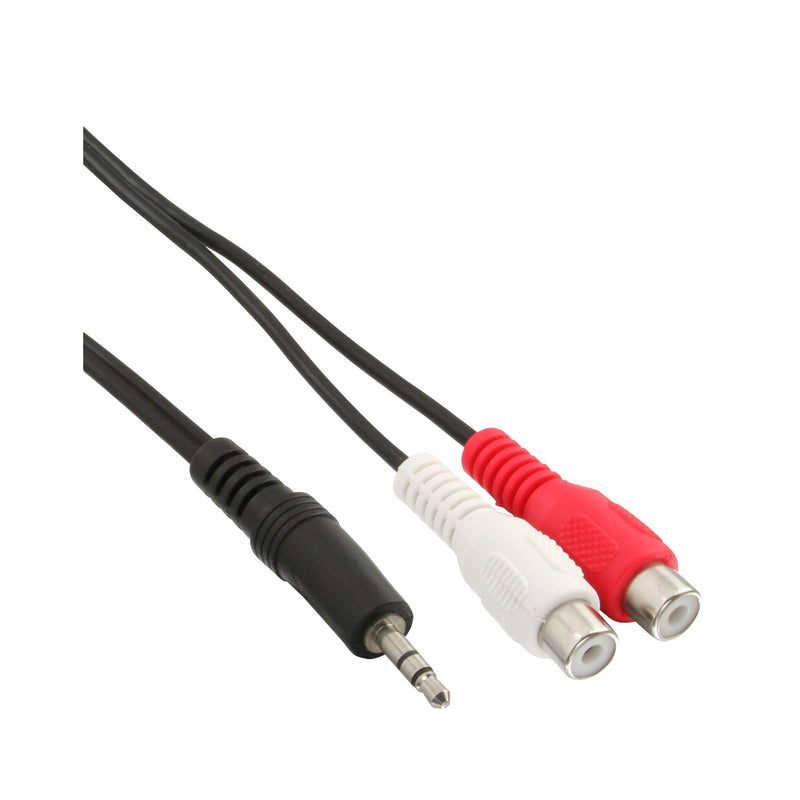 Inline Cable Audio 2X Rca Female a 3.5MM Stereo Male 5M