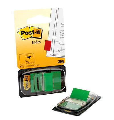3M Marcador Index Post-it Medium Dispensador 50 Units Green — image 1