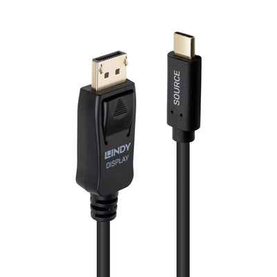 Lindy 43501 Adapter Cable Vídeo 2M USB Type-c DisplayPort Black — image 1