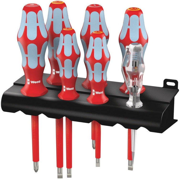 Wera 3160 I/7 Schraubendrehersatz Kraftform Plus, Edelstahl + Rack 05022728001