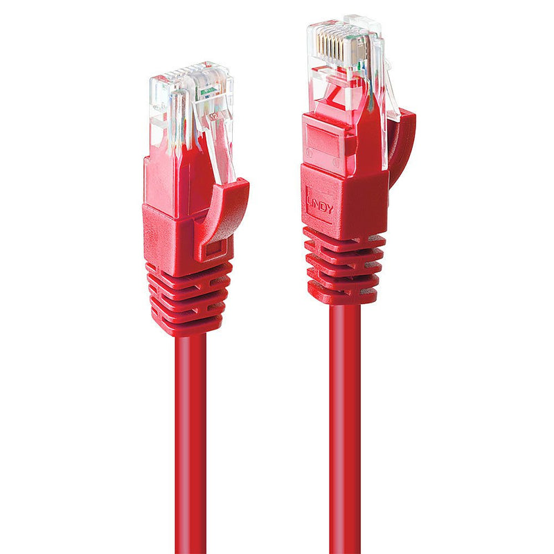 Lindy Network Cable CAT.6 U/UTP Red 0.50M