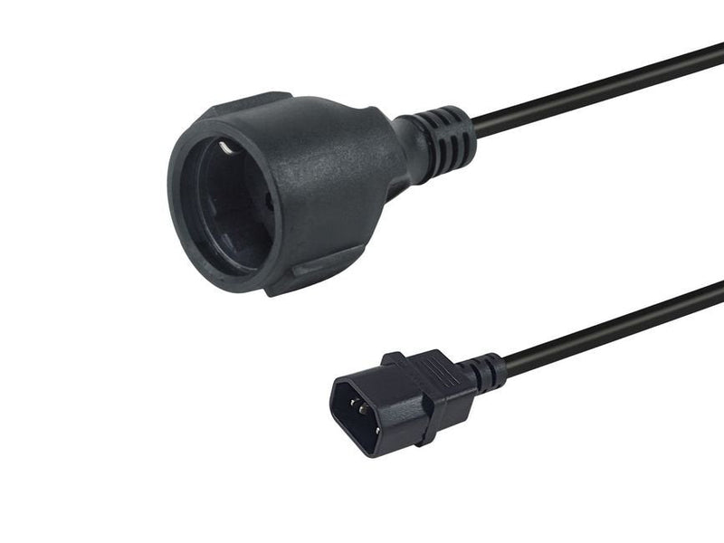 Cable Power Shuko Female a IEC Male C14 0.25M 112106