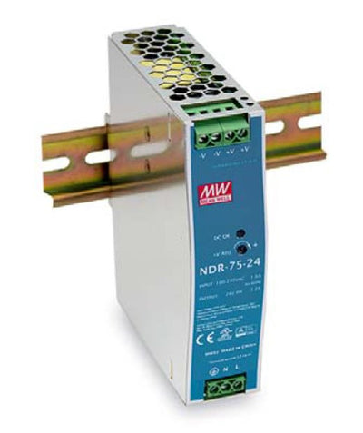 Levelone Industrial Power Supply 24VDC/ 75W + Carril Din Silver — image 1
