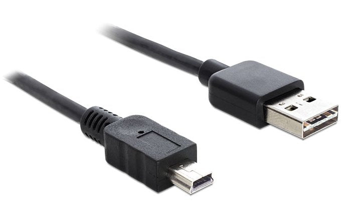 Delock Cable USB a Mini USB Negro USB 2.0, 83362