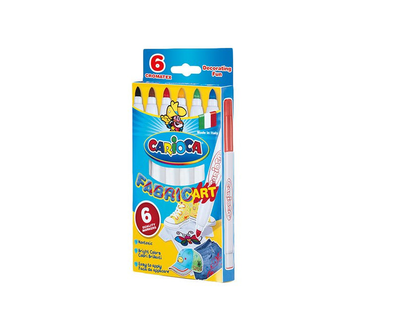 Carioca Marker Fabric Special Tejidos Colours - Box Of 6