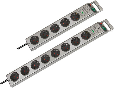 Brennenstuhl Super-solid Surge Protection 4.500A 8 Salidas AC Silver 2,5M — image 1