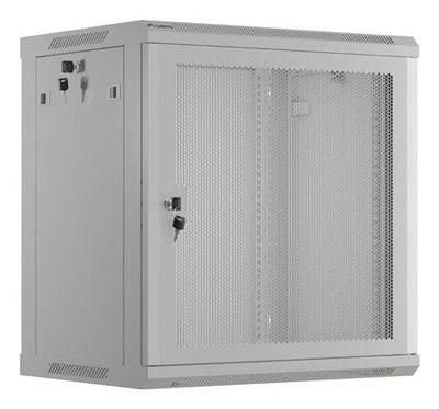Lanberg Wall Mount Cabinet 19 12U 600X450 Mesh Doora Grey Flat Pack — image 1