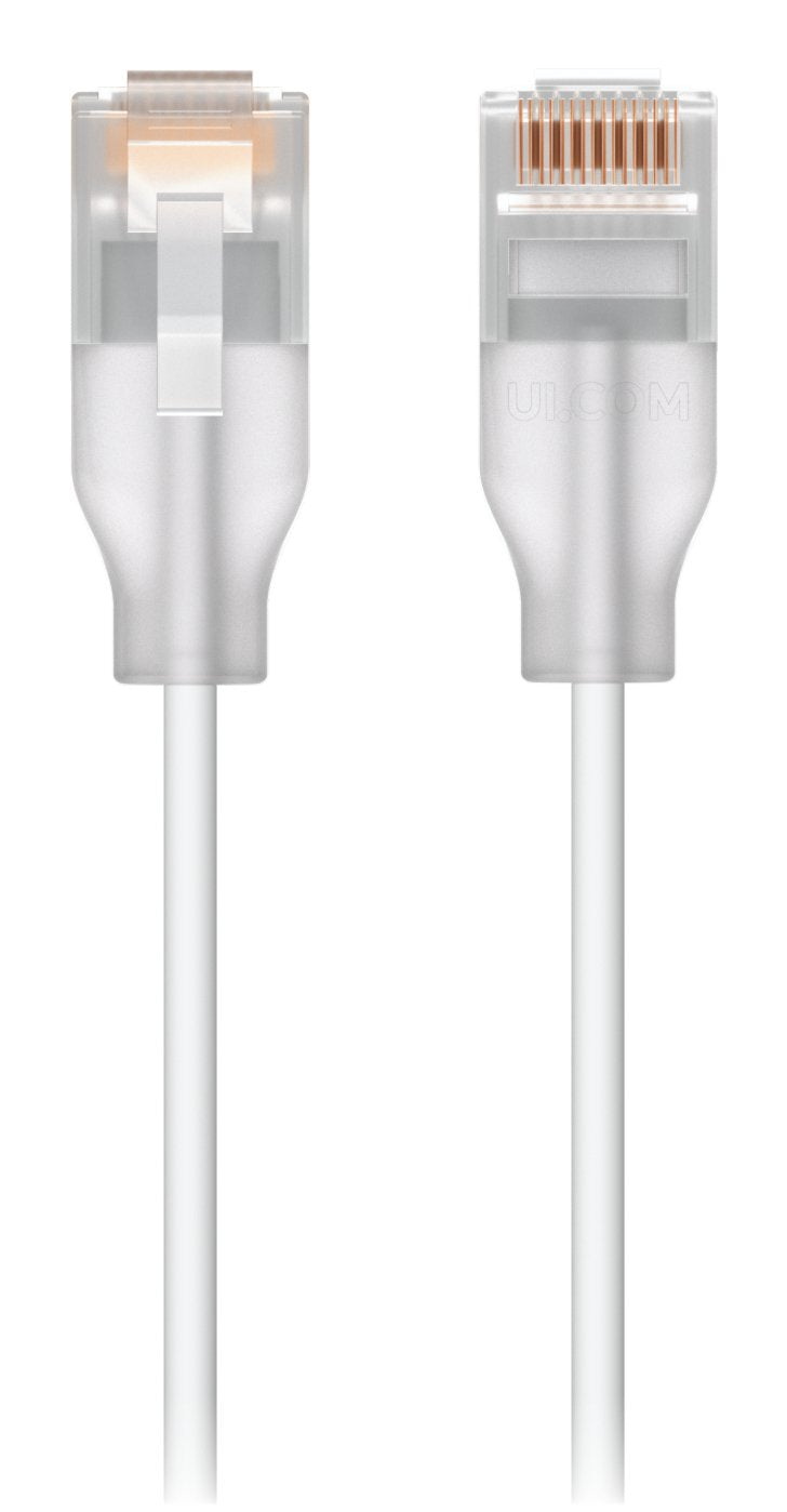 Ubiquiti UACC-CABLE-PATCH-EL-15M-W Network Cable Translúcido, White CAT.6