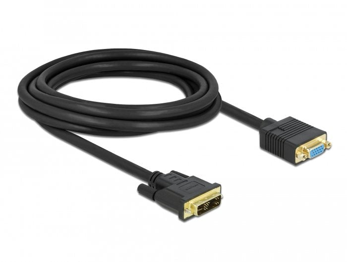 Delock 86754 Cable DVI 12 + 5 Male a VGA Female 3M