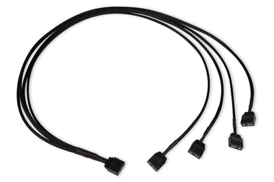 Alphacool And -cable Divisor ARGB 3 Pines a 4X 3 Pines, 60CM Black Connector Included 18712 — image 1