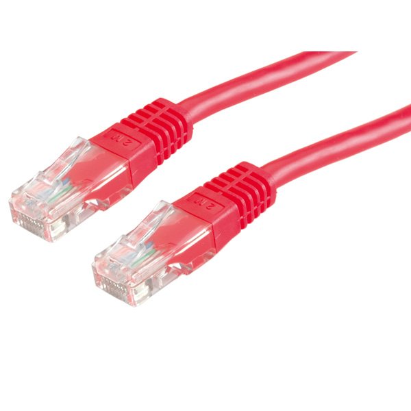 Roline Network Cable KAT.5E Class D UTP Rojo 1M