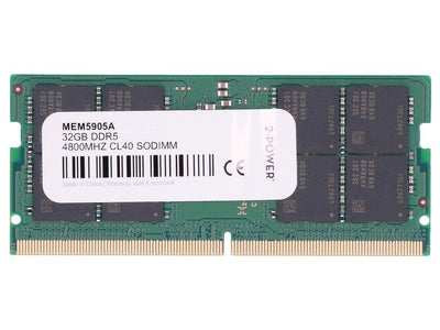 2-POWER Memory SODIMM 32GB DDR5 4800MHZ CL40 SODIMM MEM5905A — image 1