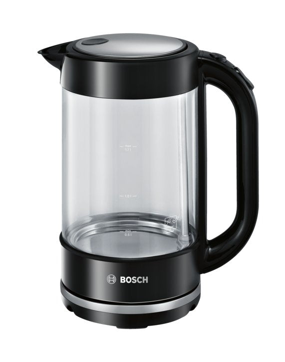 Bosch Tetera Eléctrica TWK70B03 1,7 L 2400W Black Transparent