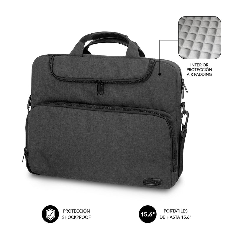 Subblim Case Air Padding Laptops Up To 15.6' Grey Oscuro