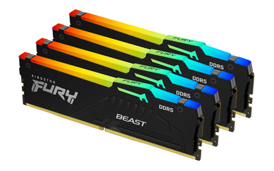 Kingston Memory Fury Beast RGB 128GB 4X32GB 5600MHZ DDR5 CL40 KF556C40BBAK4-128 — image 1