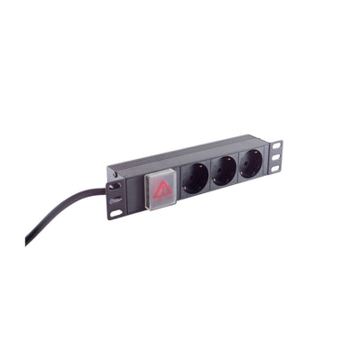 S-impuls 10 Power Strip Plugs 3-VÍAS, 1HE, Black — image 1