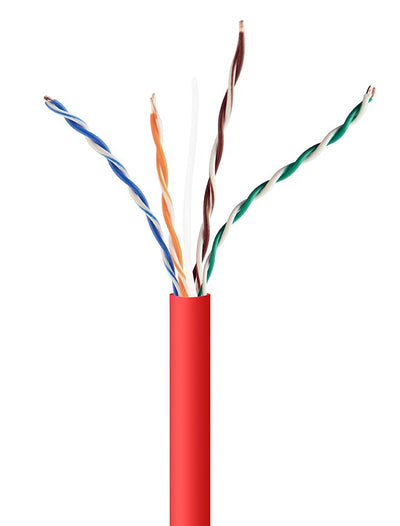 Gembird Network Cable UTP Solid CAT.5 Cca 305M Roll Red UPC-5004E-SOL-R — image 1