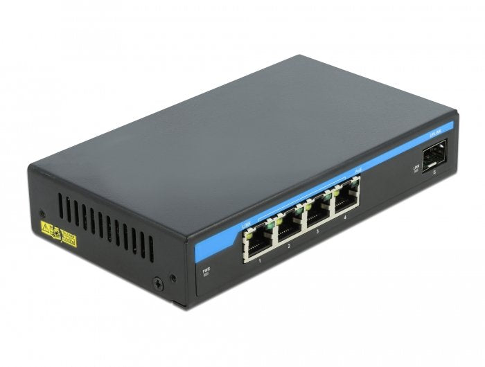 Delock Switch Giga Ethernet 4P PoE + 1SFP 87765