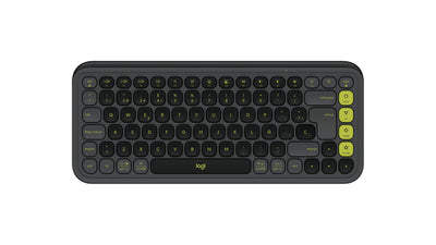 Logitech Keyboard Spanish Pop Icon Keys Wireless Graphite Green — image 1