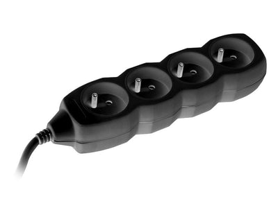Tracer TRALIS44615 Power Strip 3M 4 Salidas Black — image 1