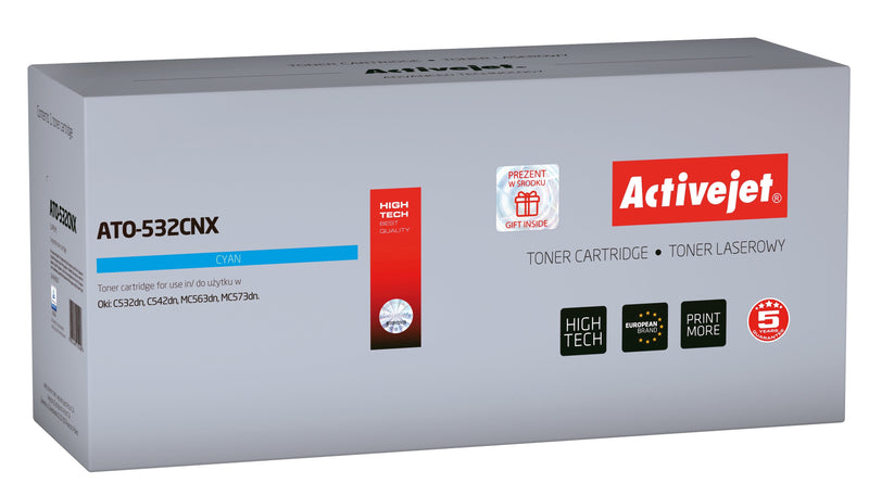 Activejet ATO-532CNX Toner Oki 46490607, Compatible Page Yield: 6000 Pages, Printing Colours: Cyan. 5 Years Wa