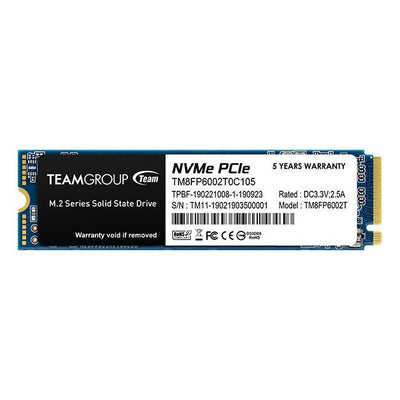 Team Group MP33 2TB PCIE GEN3 X4 NVMe M.2 SSD 1800/1500MB/S — image 1