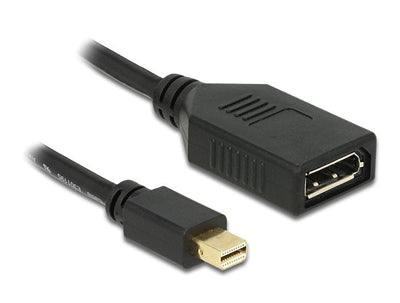 Delock Adapter Mini DisplayPort a DisplayPort M/H 0.20 Black 65554 — image 1