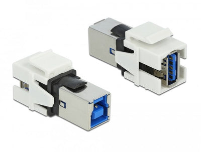Delock 86394MÓDULO Keystone USB 3.0A Female USB 3.0 B Female Bílá — image 1