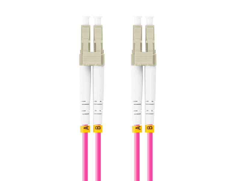 Lanberg Cable Fibre Optic 5M Multi Lc/Upc-lc/Upc Duplex OM4 50/125 Lszh Violet