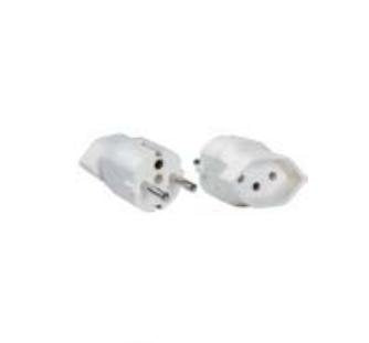 Bachmann Reisestecker Connector Female Schweiz Deutschland, White