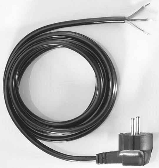 Bachmann Zuleitung H05VV-F 3G1.5 5M Black Unverpackt