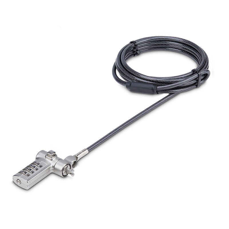 StarTech.com Cable 2M Universal Security Laptops Compatible With Noble Wedge/Nano/K-slot - Lock Combinaci