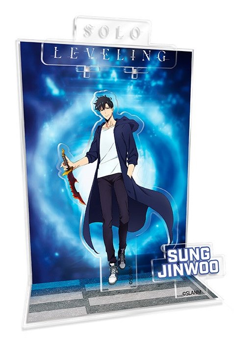 Figura Acrílica Solo cuerpo Leveling Diorama Jinwoo Portal