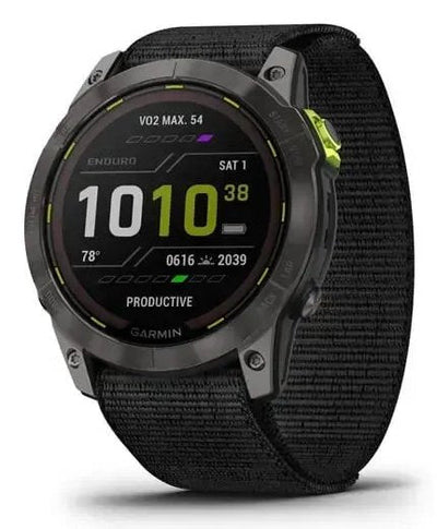 Garmin Zegarek Sportowy Enduro 2 Solar Black Carbon Gray Dlc Ti Ultrafit Band — image 1