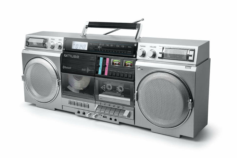 Muse M-380 Gbs Ghetto Blasters, Silver
