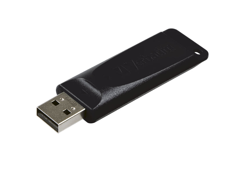 Verbatim USB Flash Drive 2.0 64GB Store'n' Go Slider Black