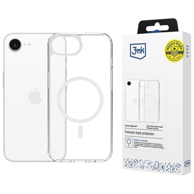 Etui Armor Magcase Iphone 16E/Iphone 17E Magsafe Przezroczysty