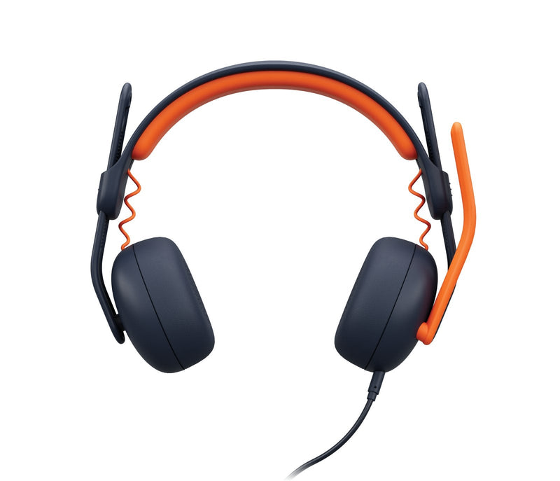 Logitech Headphones Zone Learn Alámbrico Diadema Educación Blue Orange