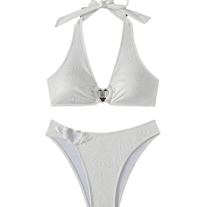 Womens Sexy Halterneck Backless Bikini Set