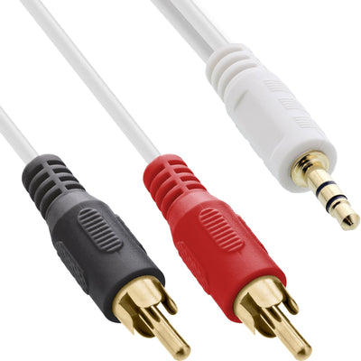 Inline Cable 2X Rca Male a 3.5MM Male Oro White 10M — image 1