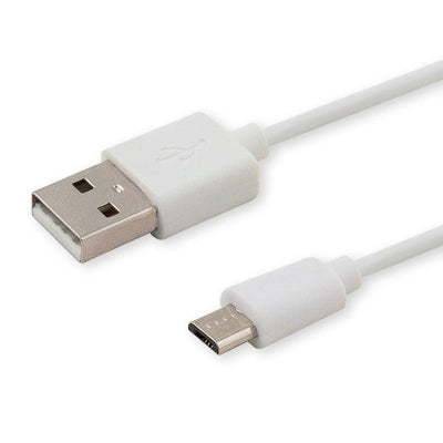 Savio CL-124 USB Cable 2M 2.0 USB a Micro-usb B White — image 1