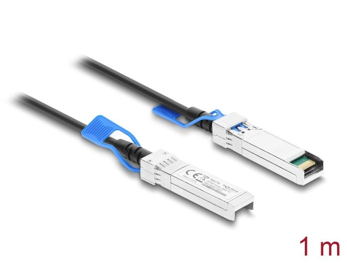 Delock Twinax Cable SFP28 Connector Male a SFP28 Connector Male 25Gbps 1M