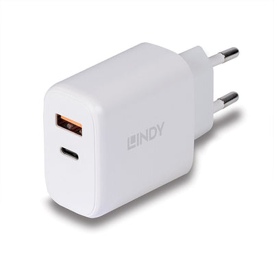 Lindy Charger USB Type a And C 30W, White — image 1