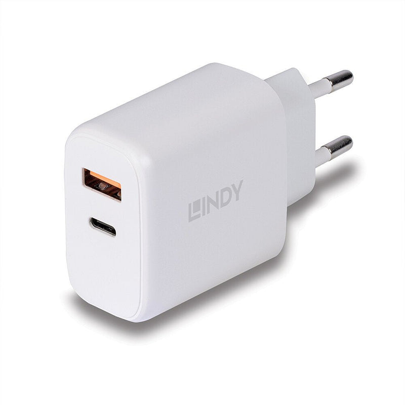 Lindy Charger USB Type a And C 30W, White