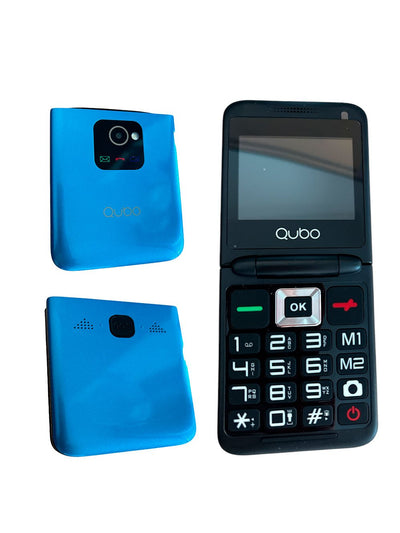 Qubo Phone Mobile Phone X-10 Personas Mayores Blue — image 1