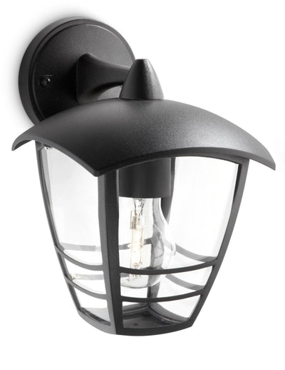 Philips Wall Light Outdoor Wall Inv. 1X60W Black Mod. Creek — image 1