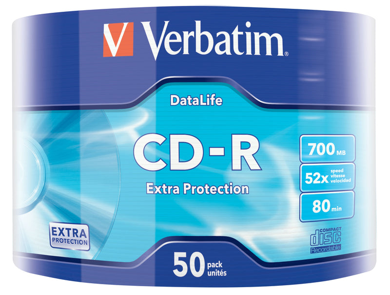 Verbatim Cd-r 700MB 52X Extra Prot. Retractilado 50 Units
