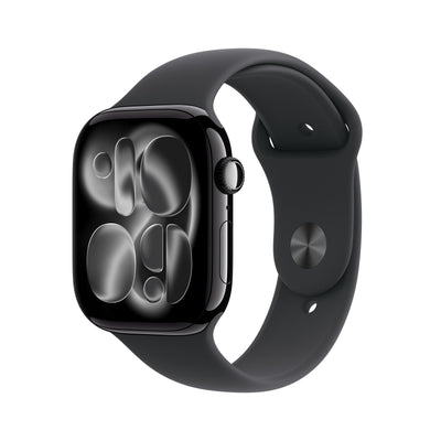 Apple Watch Series 11 GPS Cellular 46MM Box Of Aluminium Black Strap Deportiva Black M L — image 1