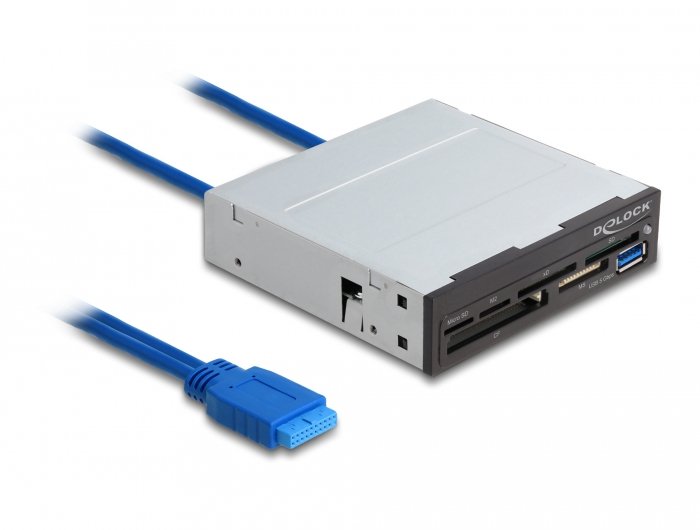 Delock Card Reader Superspeed USB 3.5? 6 Ranuras + 1 X USB Tipo-a Female